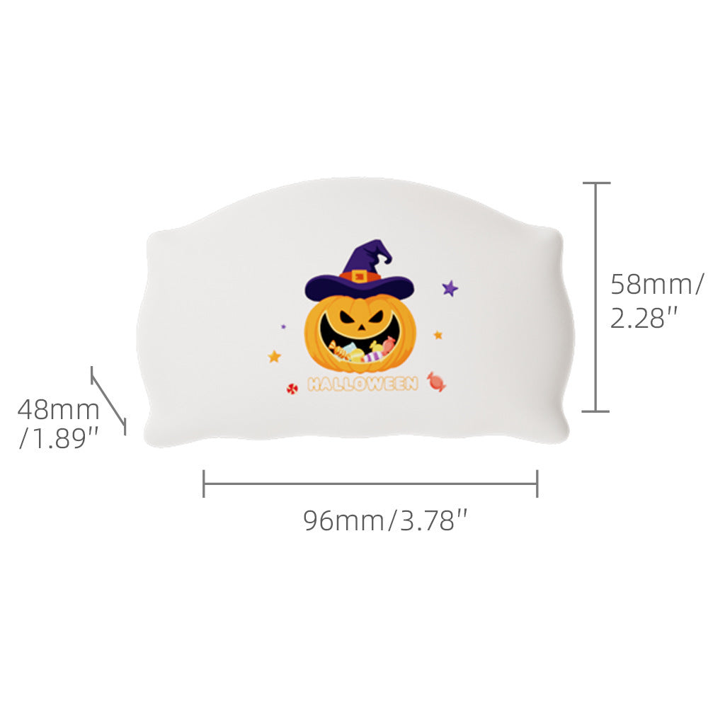 Halloween Night Light for Kids – Funny Pat Light with Ghost & Pumpkin, 3 Brightness Levels, Timer, Perfect Halloween Decoration
