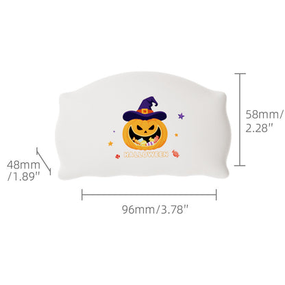 Halloween Night Light for Kids – Funny Pat Light with Ghost & Pumpkin, 3 Brightness Levels, Timer, Perfect Halloween Decoration