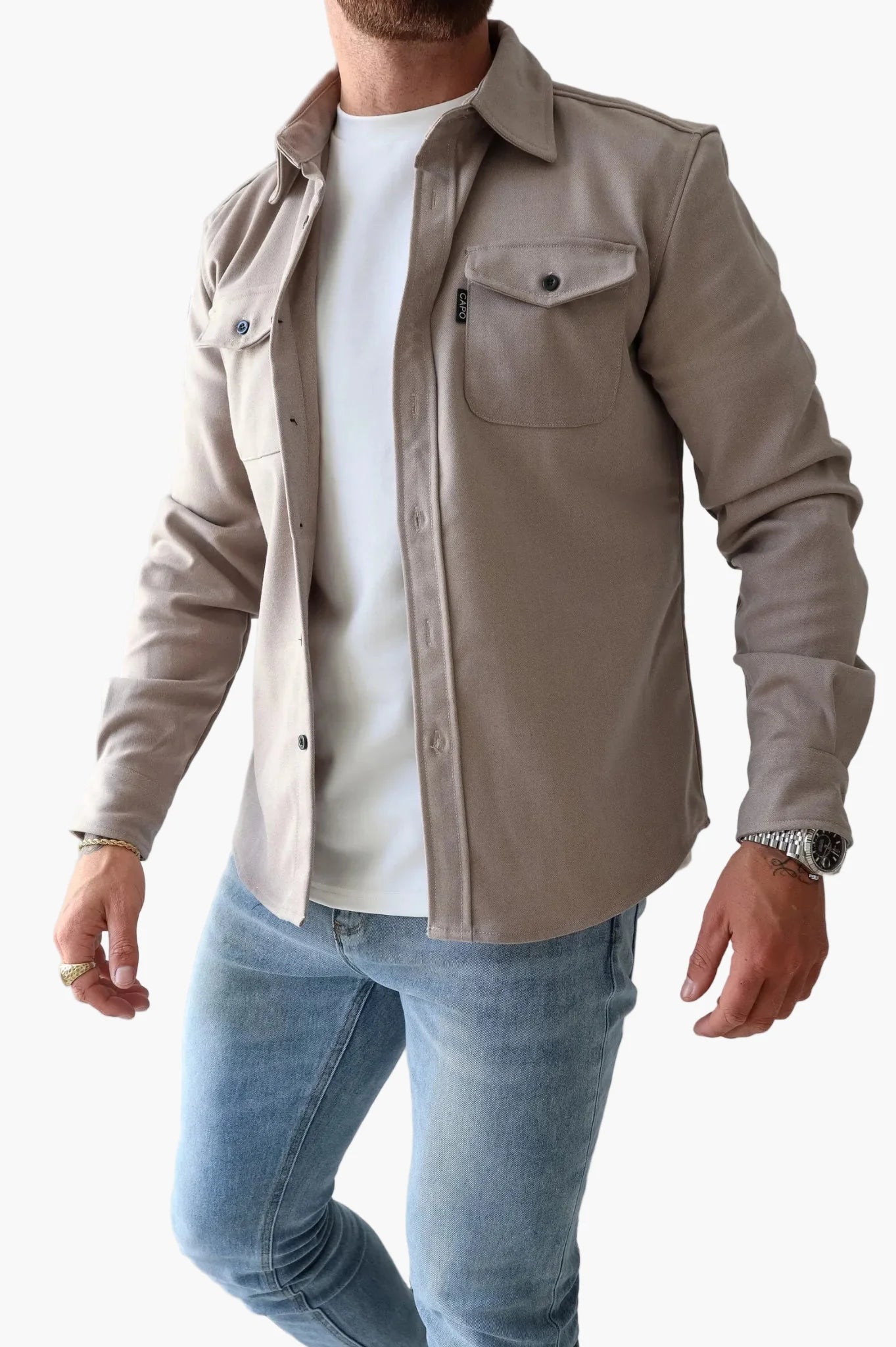 Men's Overshirt Jacket – Modern Street Style for Everyday, Leisure, and Office