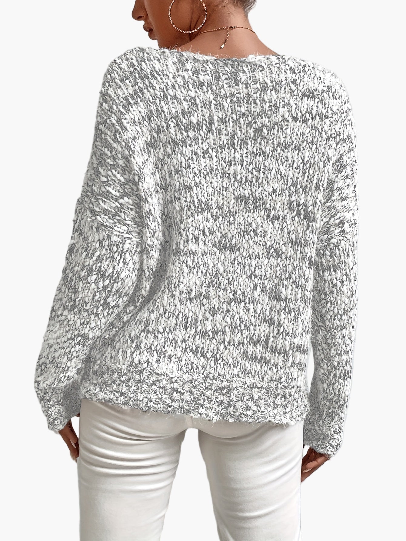 Damen Strickpullover im lockeren Casual-Stil – Perfekt für Herbst & Winter