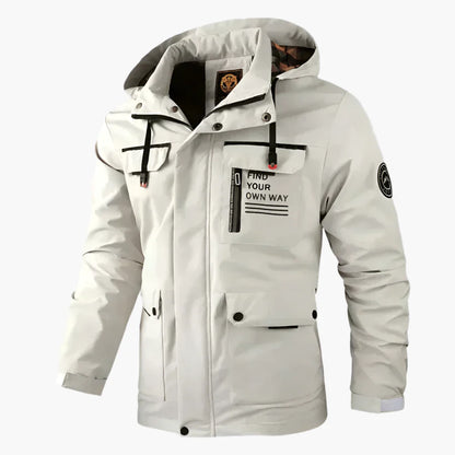 Men's Outdoor Winter Jacket – Windproof & Waterproof Casual Jacket with Hood for Everyday and Adventure