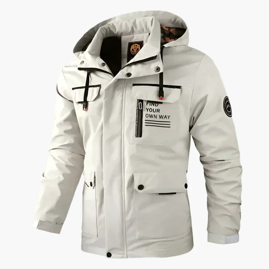 Men's Outdoor Winter Jacket – Windproof & Waterproof Casual Jacket with Hood for Everyday and Adventure