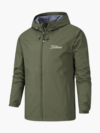 Herren Wasserdichte Sportjacke mit Kapuze – Outdoor Freizeit & Golf Windbreaker