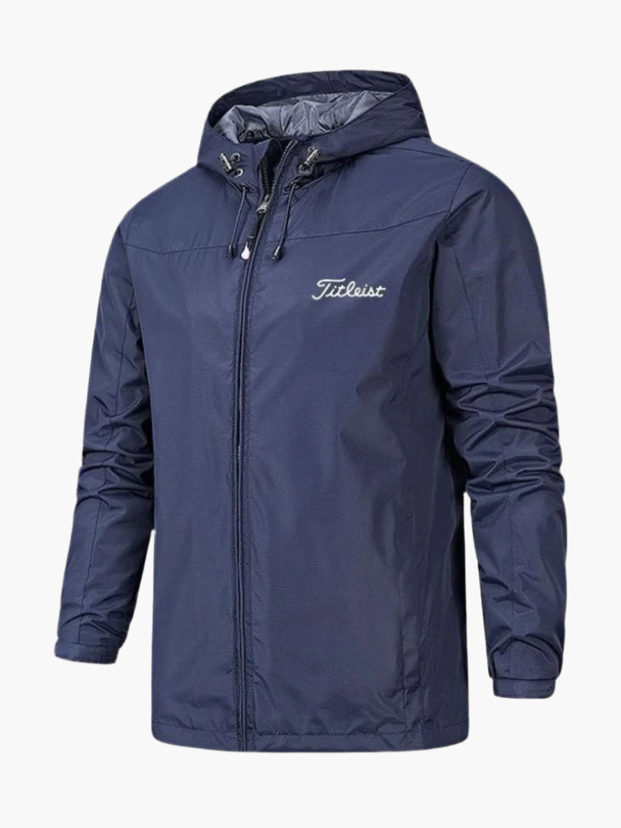 Herren Wasserdichte Sportjacke mit Kapuze – Outdoor Freizeit & Golf Windbreaker