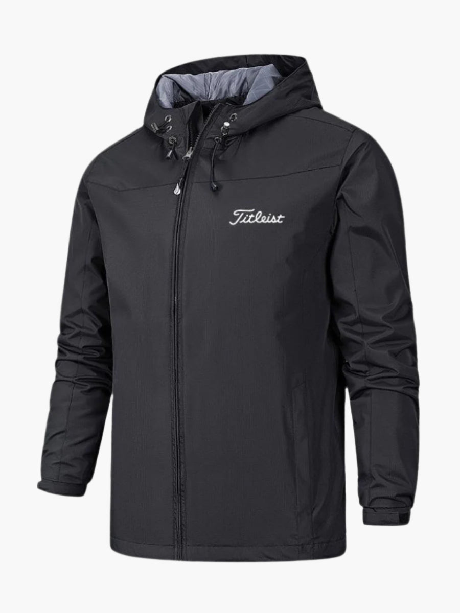 Herren Wasserdichte Sportjacke mit Kapuze – Outdoor Freizeit & Golf Windbreaker