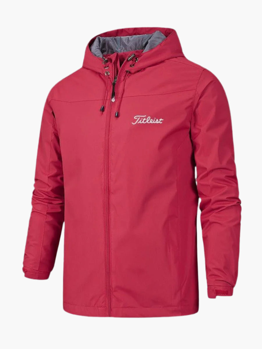 Herren Wasserdichte Sportjacke mit Kapuze – Outdoor Freizeit & Golf Windbreaker