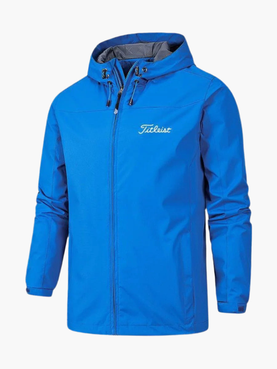 Herren Wasserdichte Sportjacke mit Kapuze – Outdoor Freizeit & Golf Windbreaker