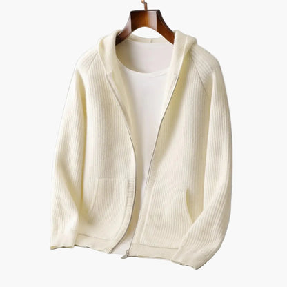 Herren Kapuzen-Cardigan Premium – Moderner Strick Hoodie für Alltag und Freizeit