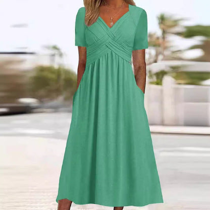 Elizabeth – Sommerliches Damenkleid mit kurzen Ärmeln