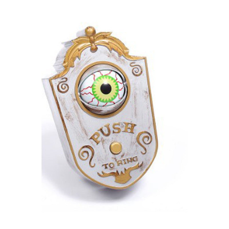 Halloween Doorbell Decoration – Creepy One-Eyed Bell for Haunted House & Party