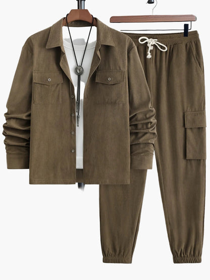 Men's Casual Suit Set – Sporty Street Style with Jacket and Jogging Pants, Ideal for Everyday and Leisure