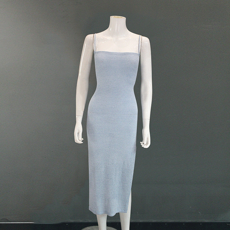 Damen Bodycon Strickkleid ärmellos – Elegantes Midi Sommerkleid für moderne Streetwear und Freizeit