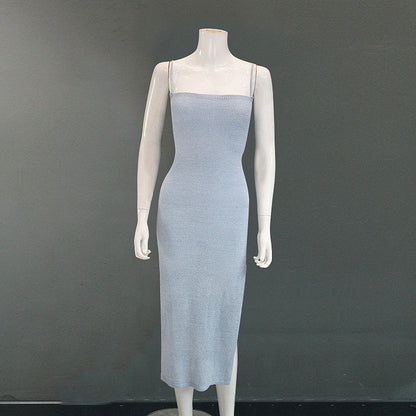 Damen Bodycon Strickkleid ärmellos – Elegantes Midi Sommerkleid für moderne Streetwear und Freizeit