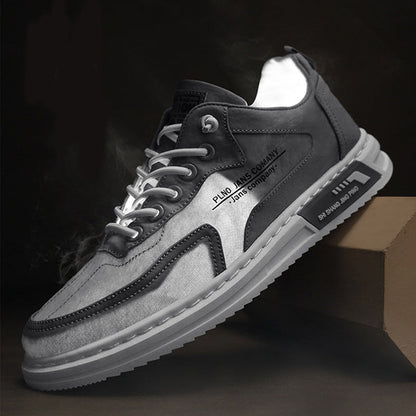 William – Schnür-Sneaker mit Buchstaben-Print und Plattform