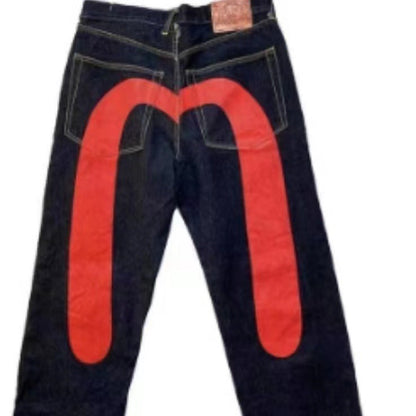 Jerry – Stylish men's loose jeans with classic print