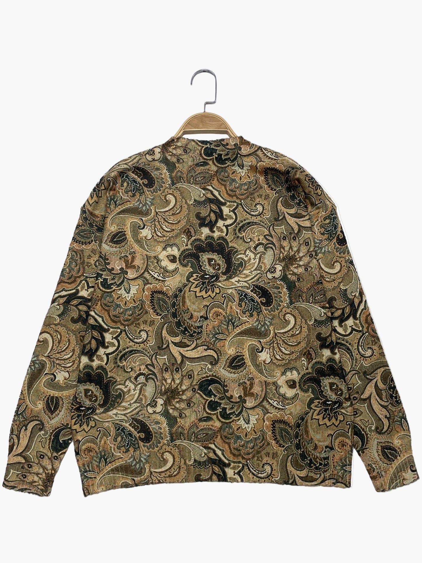 Damen Vintage-Pullover mit Paisley-Muster – Modischer Alltagsbegleiter