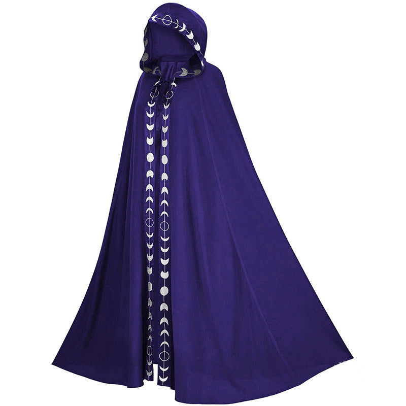 Halloween cloak with hood for adults – magical witch & wizard costume, unisex, perfect for Halloween parties