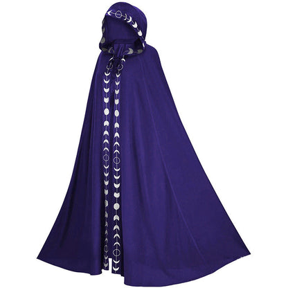 Halloween cloak with hood for adults – magical witch & wizard costume, unisex, perfect for Halloween parties