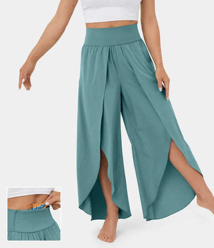 Ann – Weite Damenhose mit hohem Bund