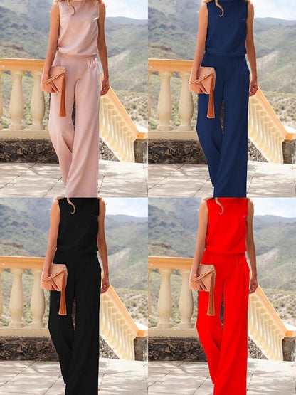 Amy – Schlichter sleeveless jumpsuit for women