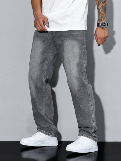 Herren Relaxed Fit Straight Jeans – Bequeme Freizeitmode im Urban Style