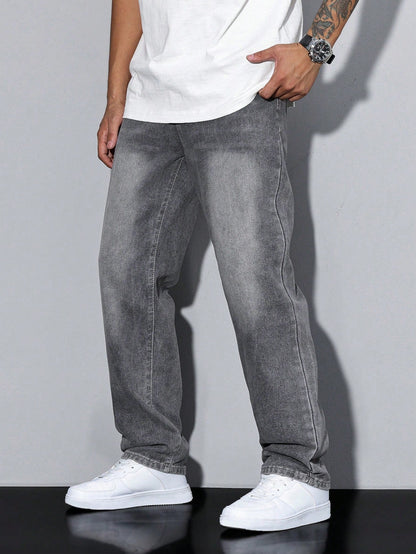 Herren Relaxed Fit Straight Jeans – Bequeme Freizeitmode im Urban Style