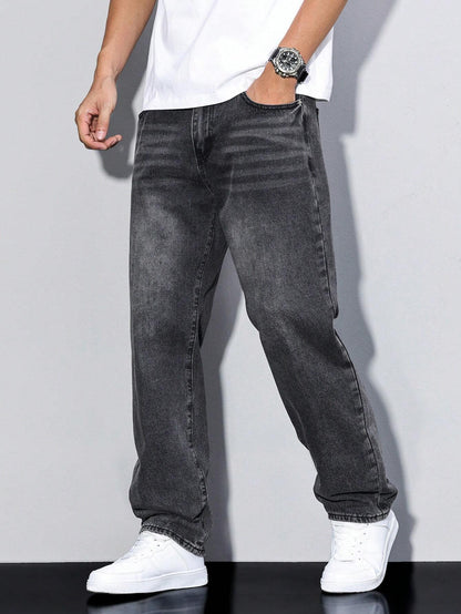 Herren Relaxed Fit Straight Jeans – Bequeme Freizeitmode im Urban Style