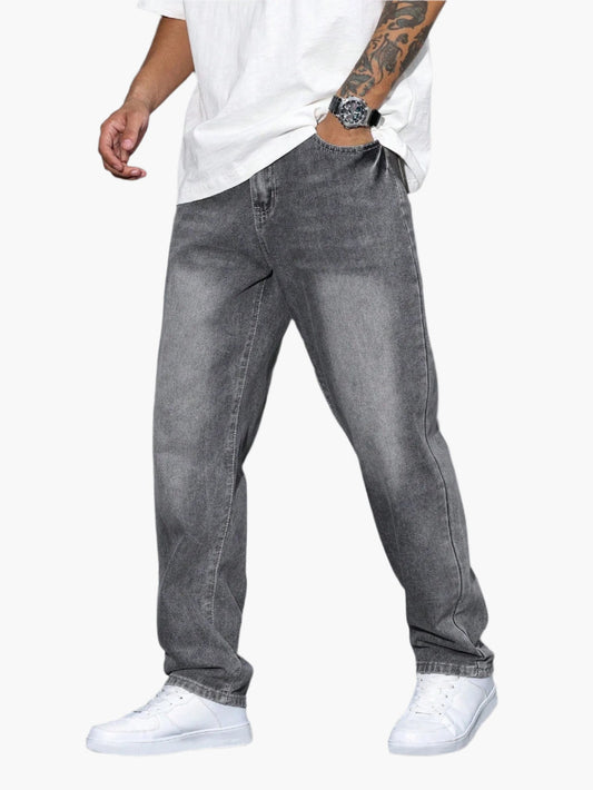 Herren Relaxed Fit Straight Jeans – Bequeme Freizeitmode im Urban Style
