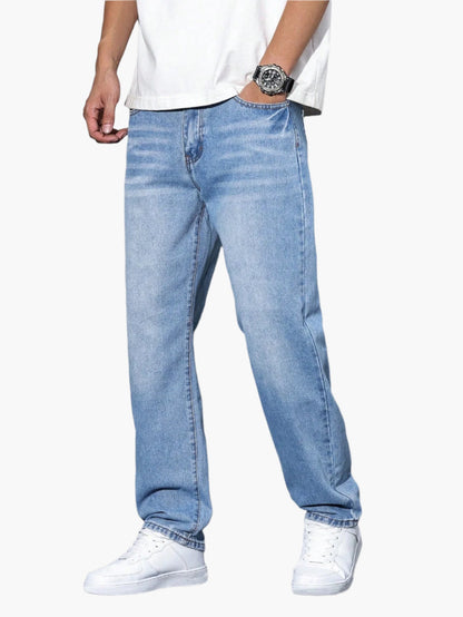 Herren Relaxed Fit Straight Jeans – Bequeme Freizeitmode im Urban Style