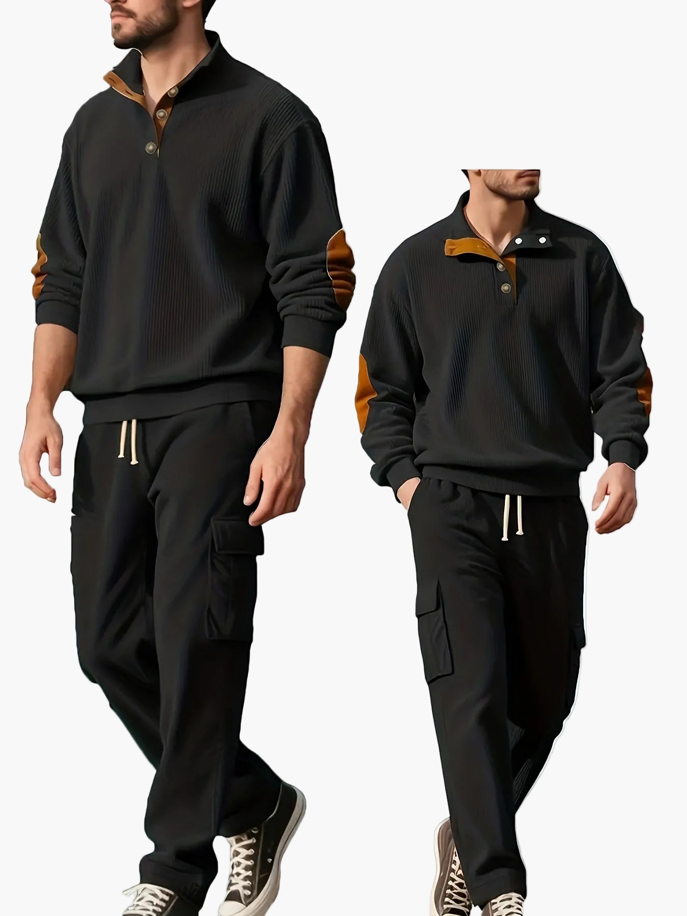 Herren Freizeit Trainingsanzug Set – Lässiger Style für Alltag & Sport