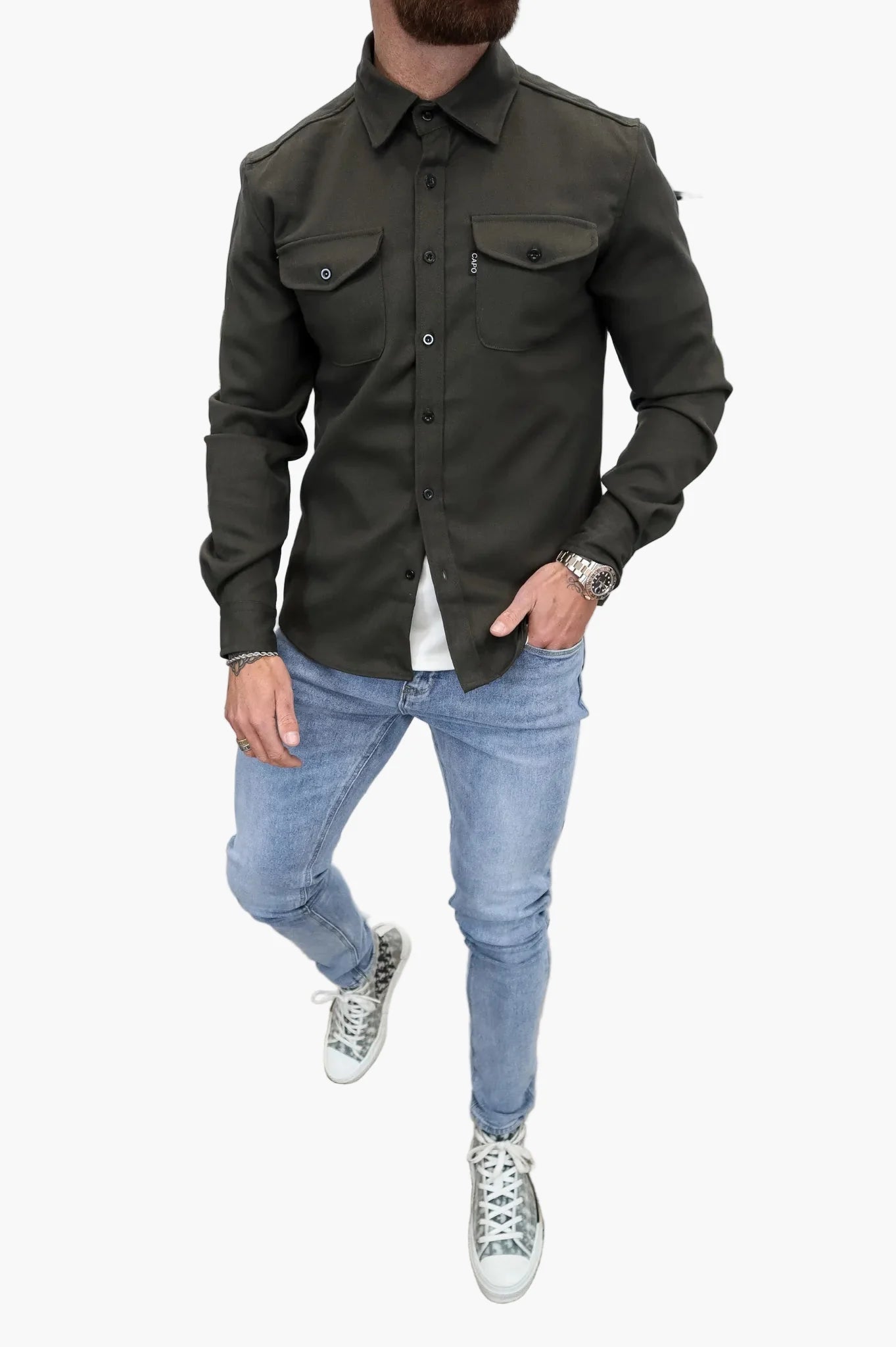 Men's Overshirt Jacket – Modern Street Style for Everyday, Leisure, and Office