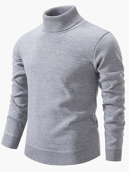 Men's turtleneck sweater – Fashionable, slim-fit knitted sweater for leisure and everyday wear
