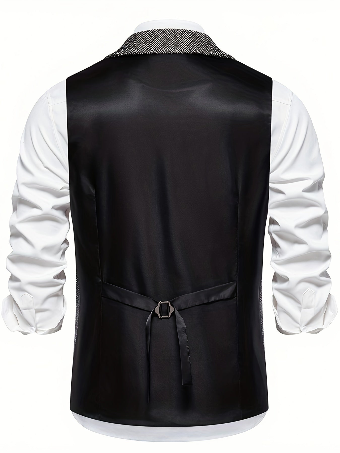 Men's vest in vintage business style – elegant suit vest for office and festive occasions