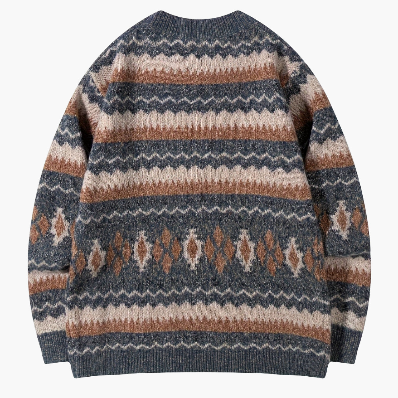 Men's knitted sweater in vintage style for autumn and winter – casual Norwegian look