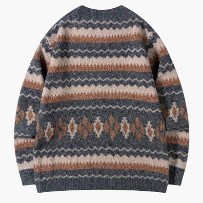 Men's knitted sweater in vintage style for autumn and winter – casual Norwegian look