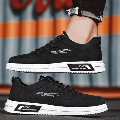 William – Schnür-Sneaker mit Buchstaben-Print und Plattform