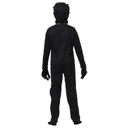 Halloween Children's Skeleton Costume – Glowing Full-Body Outfit for Spooky Fun and Party