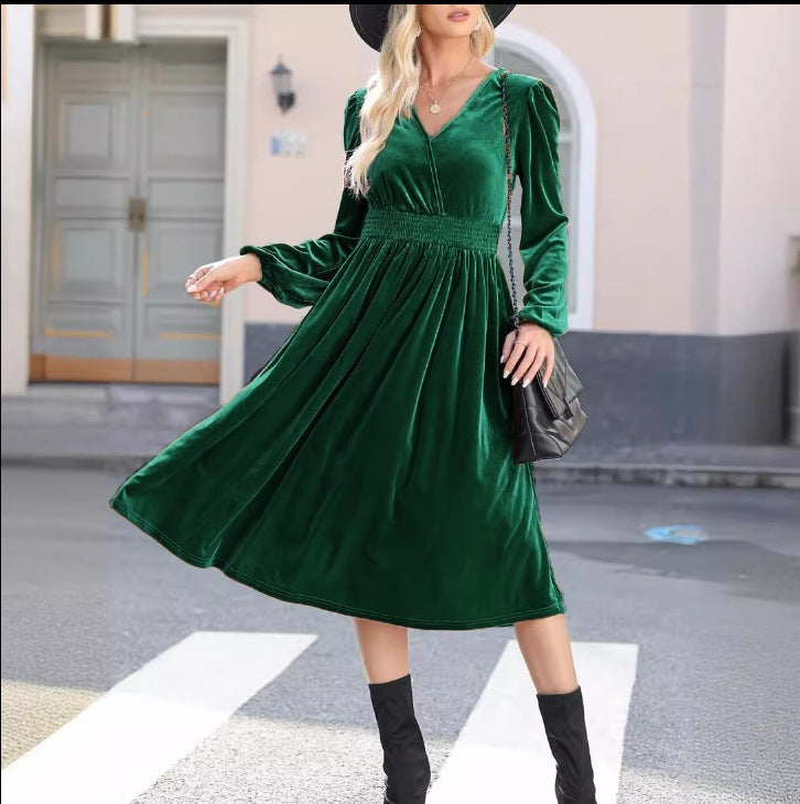 Ann – Schlichtes Langarmkleid für Damen