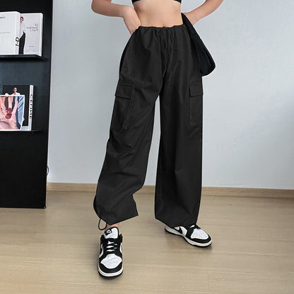 Adele – Weit geschnittene Damen-Cargohose mit hoher Taille