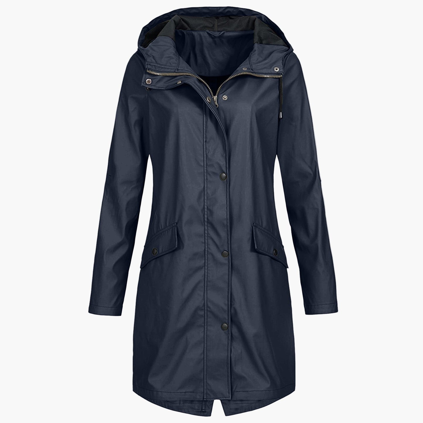 Damen Regenmantel – Moderner, langer Windbreaker für Alltag & Outdoor