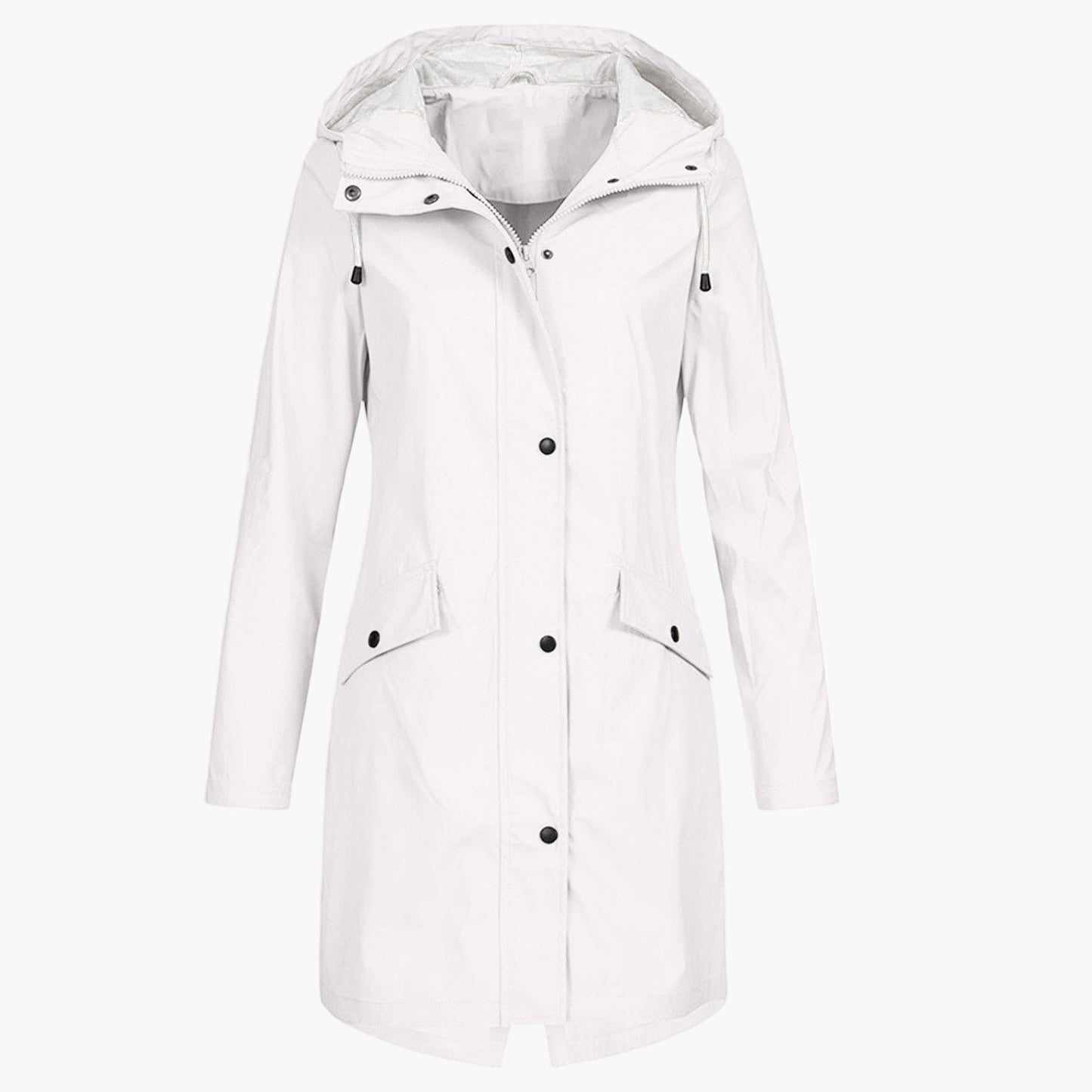 Damen Regenmantel – Moderner, langer Windbreaker für Alltag & Outdoor