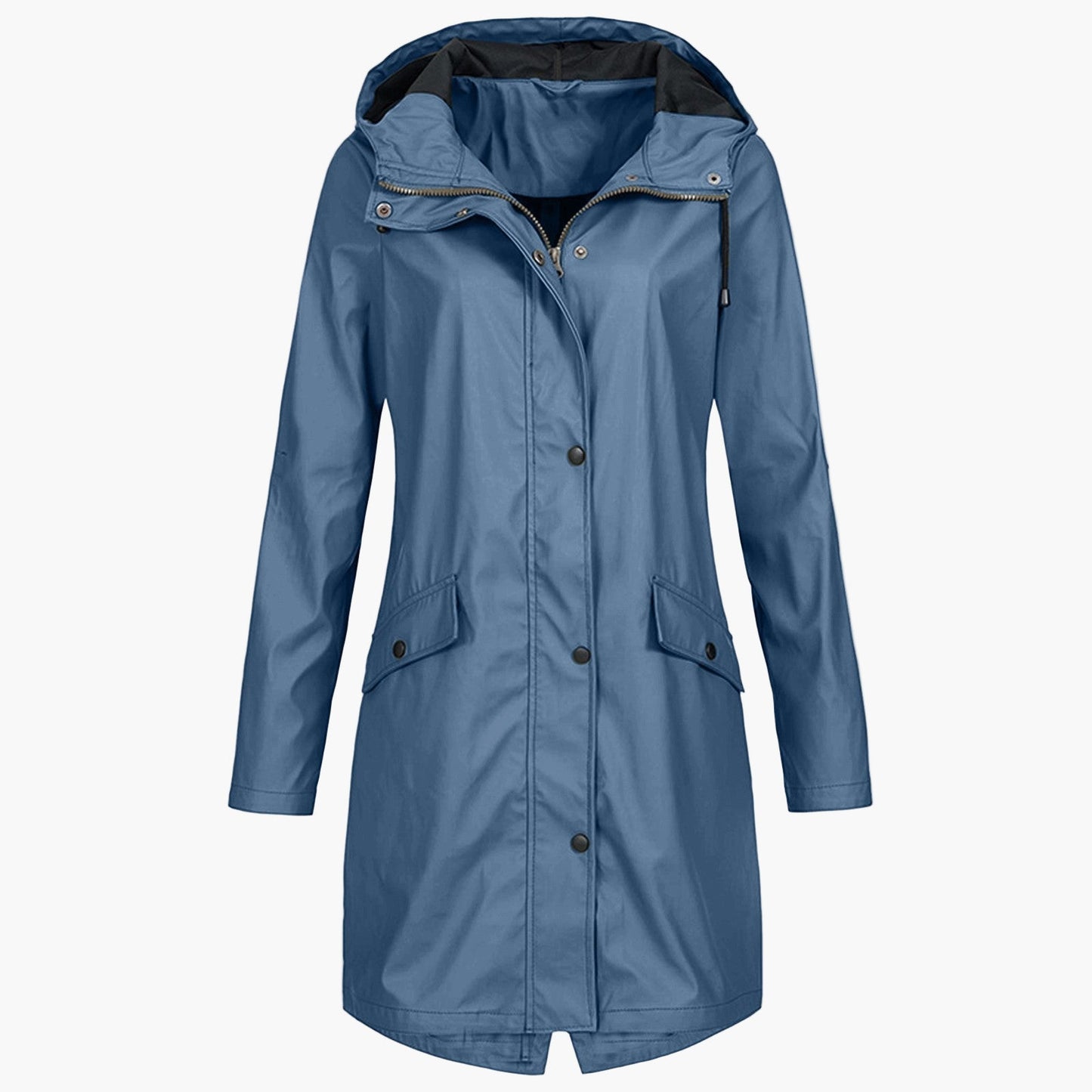 Damen Regenmantel – Moderner, langer Windbreaker für Alltag & Outdoor
