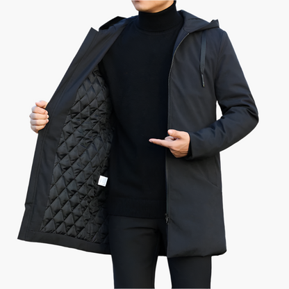 Men's Winter Jacket – Modern Outdoor Transitional Jacket with Hood, Windproof and Waterproof, Perfect for Autumn and Winter