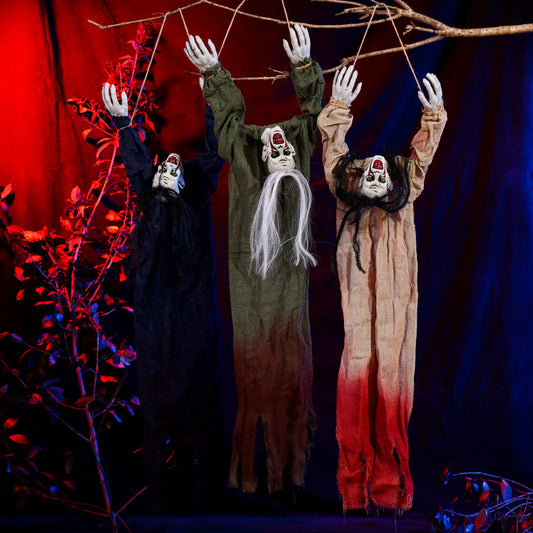 Halloween Hanging Ghosts Decoration – Creepy Hanging Decoration for Halloween Parties & Haunted House