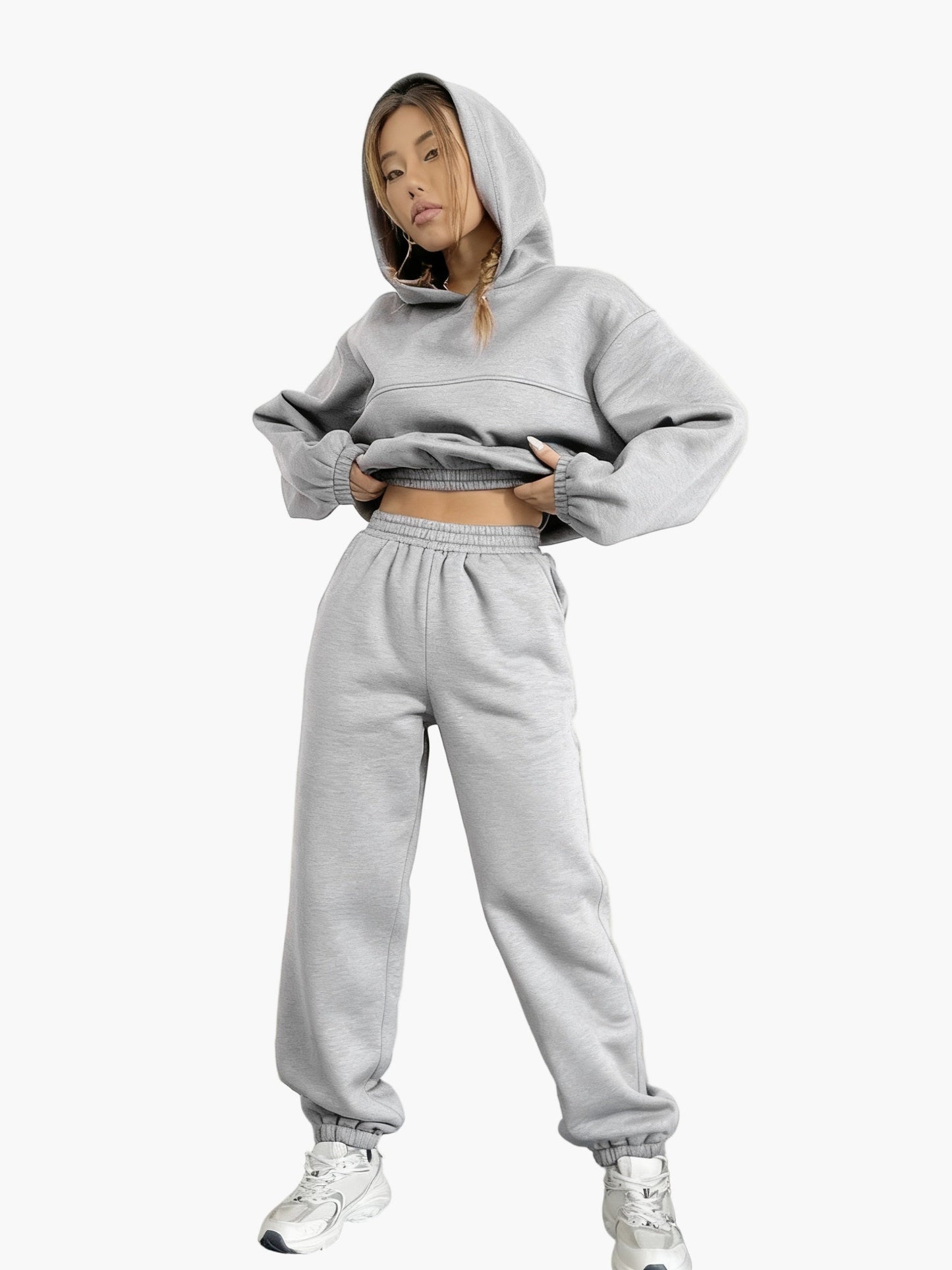 Women's Tracksuit Two-Piece Hoodie & Jogging Pants Casual Sport Streetwear