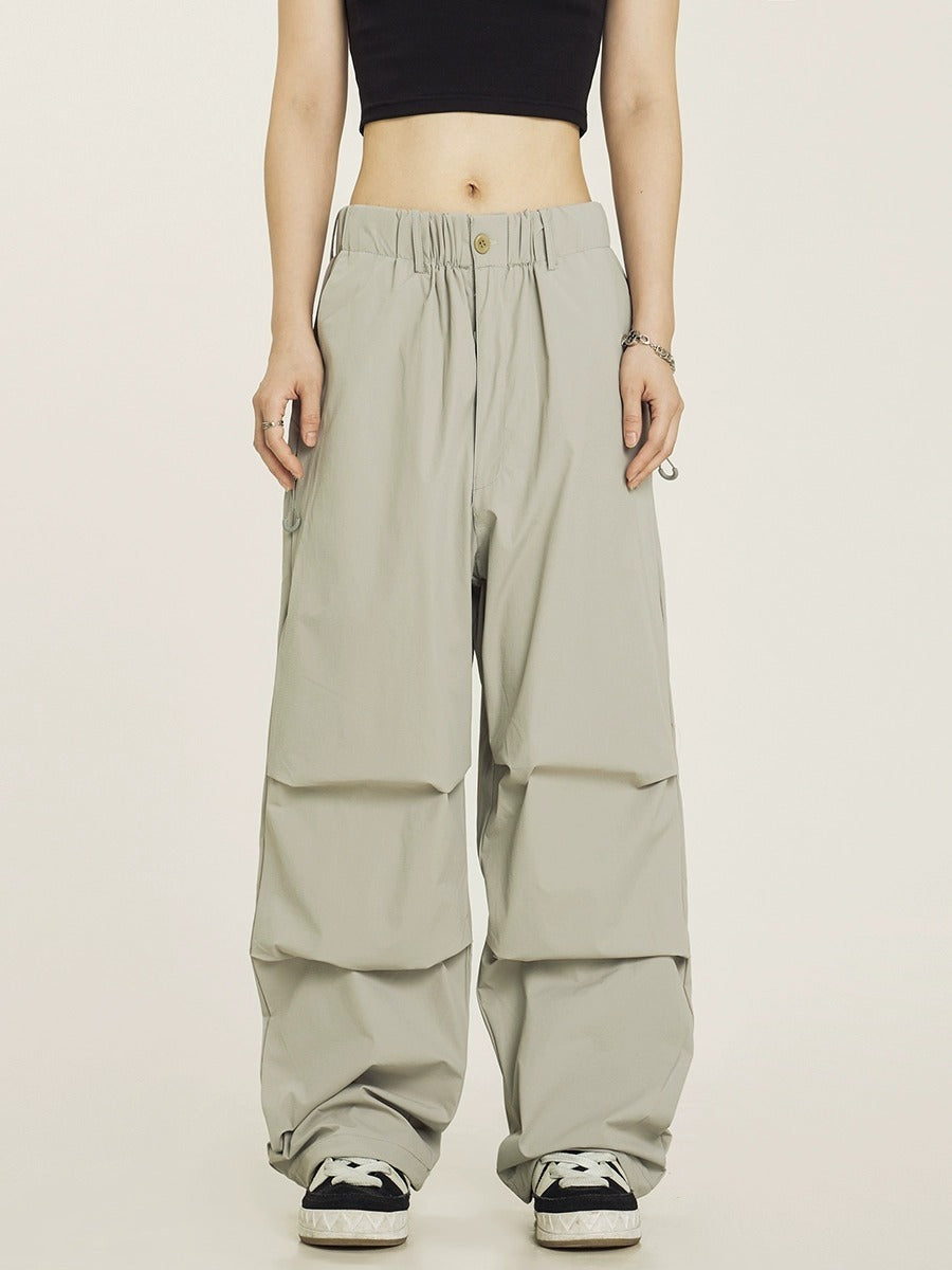 Dominic – Vintage Plissierte Fallschirmhose Cargo Pants