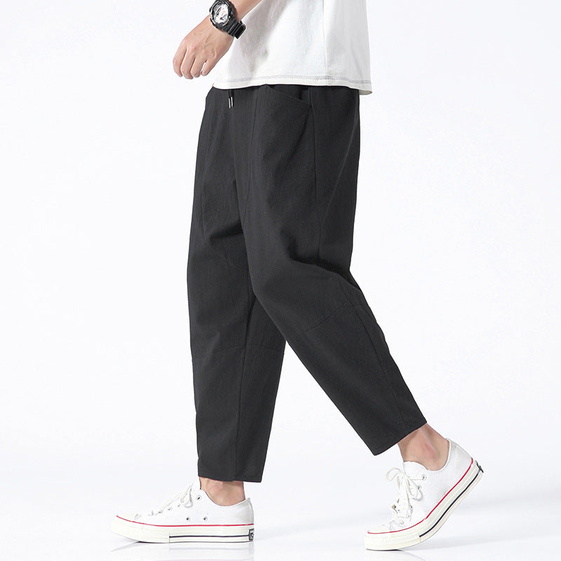 Herren Haremhose Casual Loose Fit – Lässige Freizeithose im modernen Streetwear-Stil