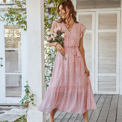 Esme – Lässiges Boho Maxikleid mit Blumenmuster