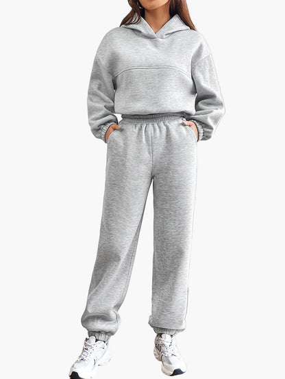 Women's Tracksuit Two-Piece Hoodie & Jogging Pants Casual Sport Streetwear
