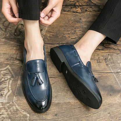 Gary – Business Casual Quasten Veganleder Schuhe